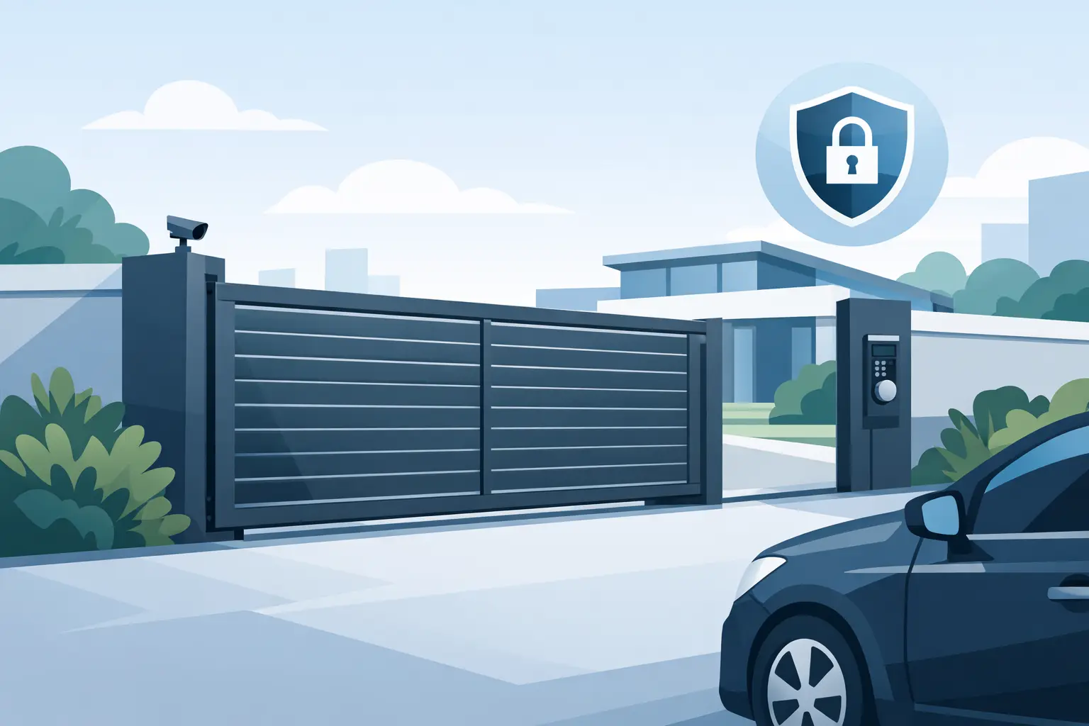 Aluminium Sliding Gates for Secure Access