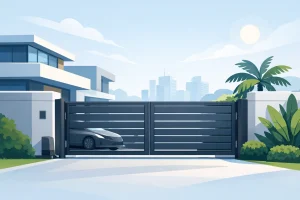 Electric Aluminium Gates for Modern Properties