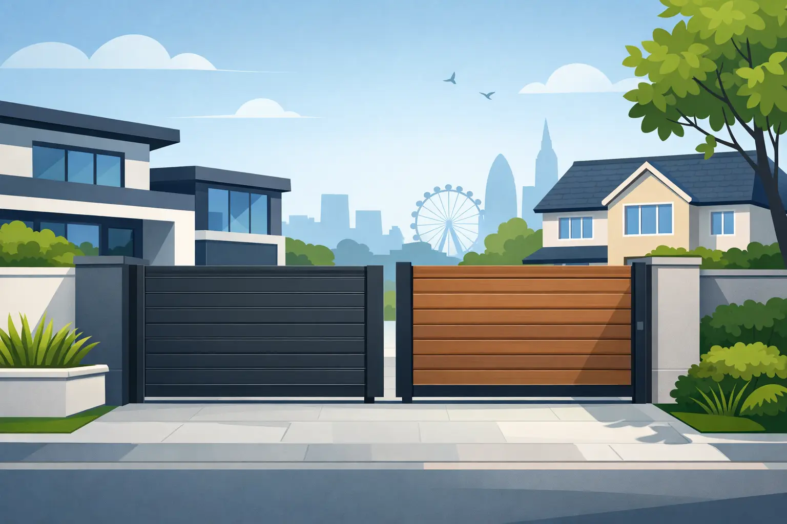 Modern Driveway Gate Trends for UK Homes