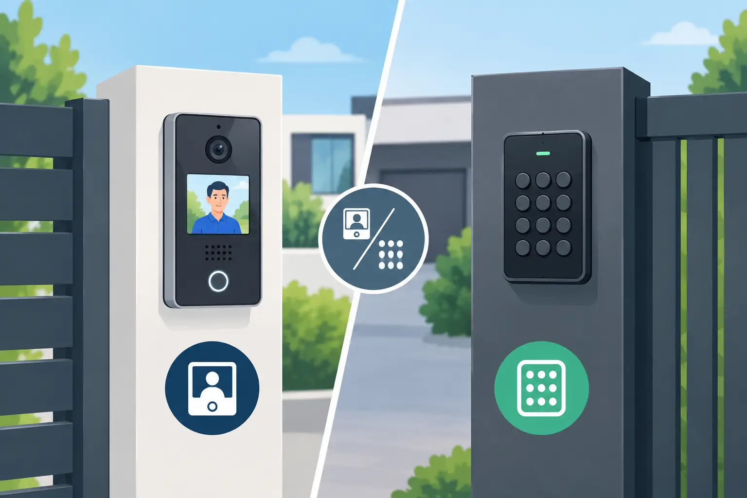 Intercom vs Keypad Entry for Your Gate
