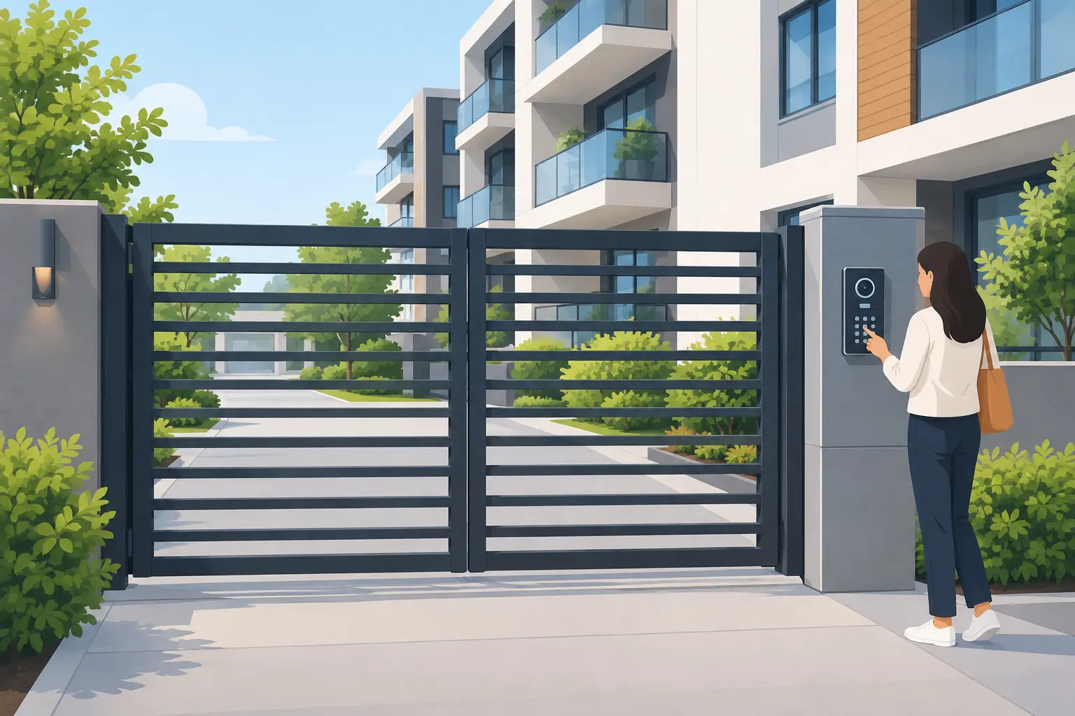 Apartment Gate Installation for Secure Access